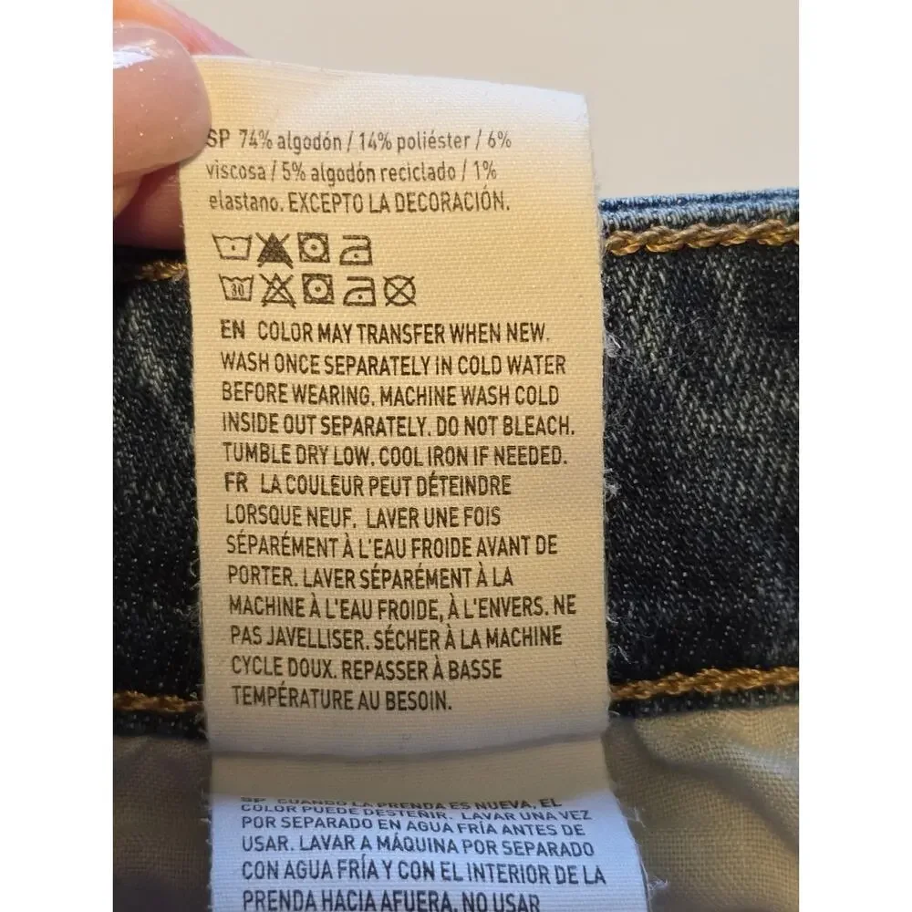 American Eagle Mom Jeans Womens Size 8 Regular Blue High Rise Medium Wash Casual